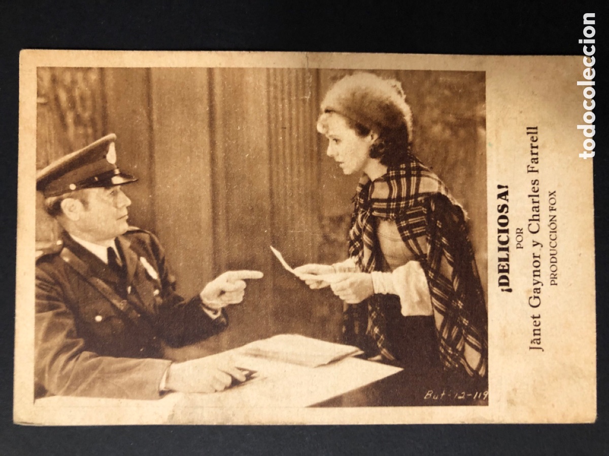  Foglietti di film di film antichi di cinema: Programa deliciosa janet Gaynor con publicidad cine cooperativa obrera Mollet A11