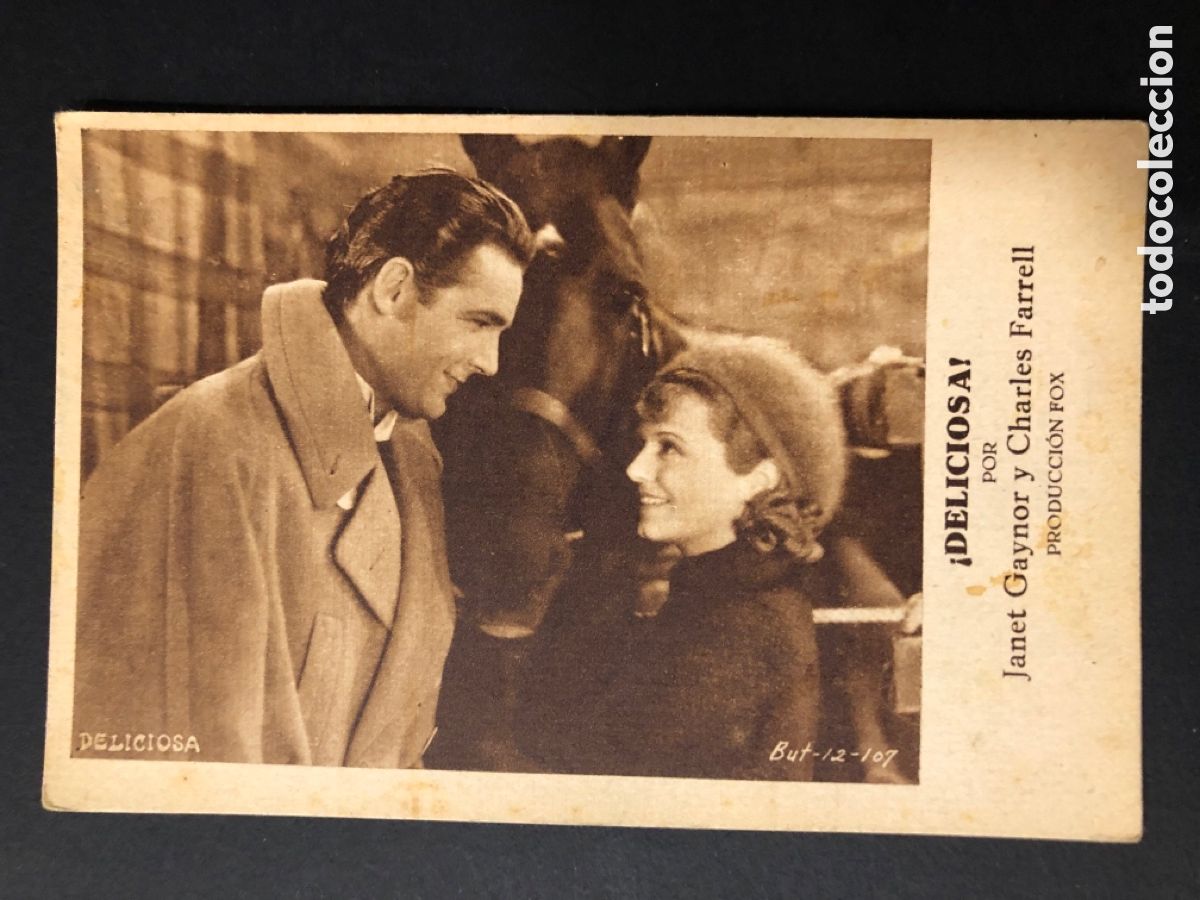  Foglietti di film di film antichi di cinema: Programa Deliciosa janet Gaynor con publicidad sociedad musical alboraya A11