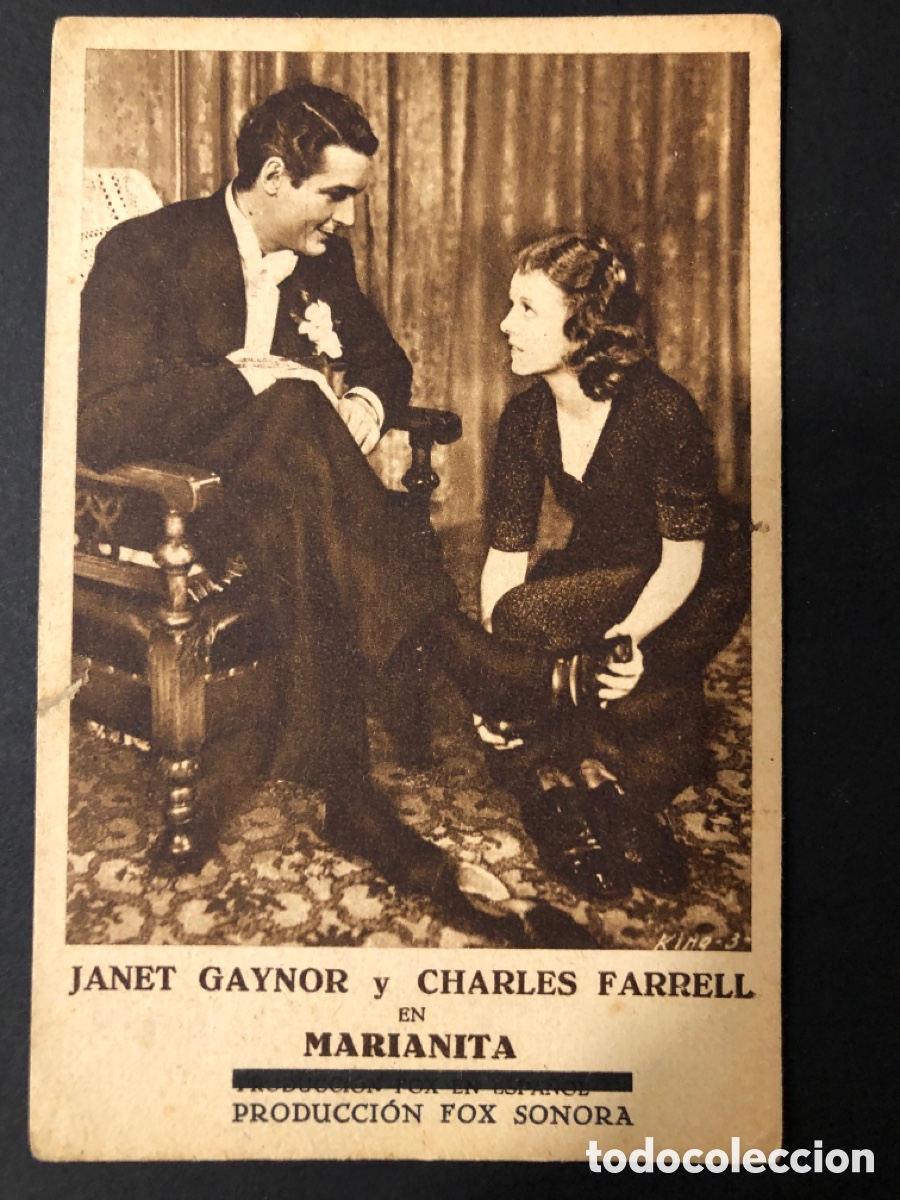  Foglietti di film di film antichi di cinema: Programa marianita janet Gaynor con publicidad teatro principal A11