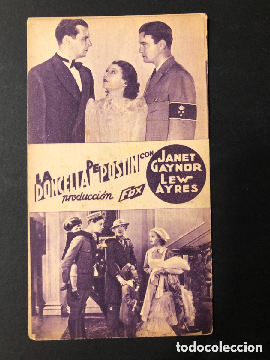 Cine: Programa la doncella de post&iacute;n janet Gaynor A11 - Foto 1