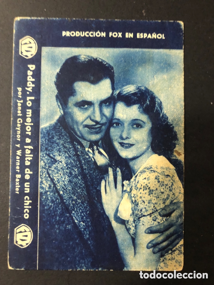  Foglietti di film di film antichi di cinema: Programa paddy lo mejor a falta de un chico janet Gaynor publicidad teatro cervantes alcira A11