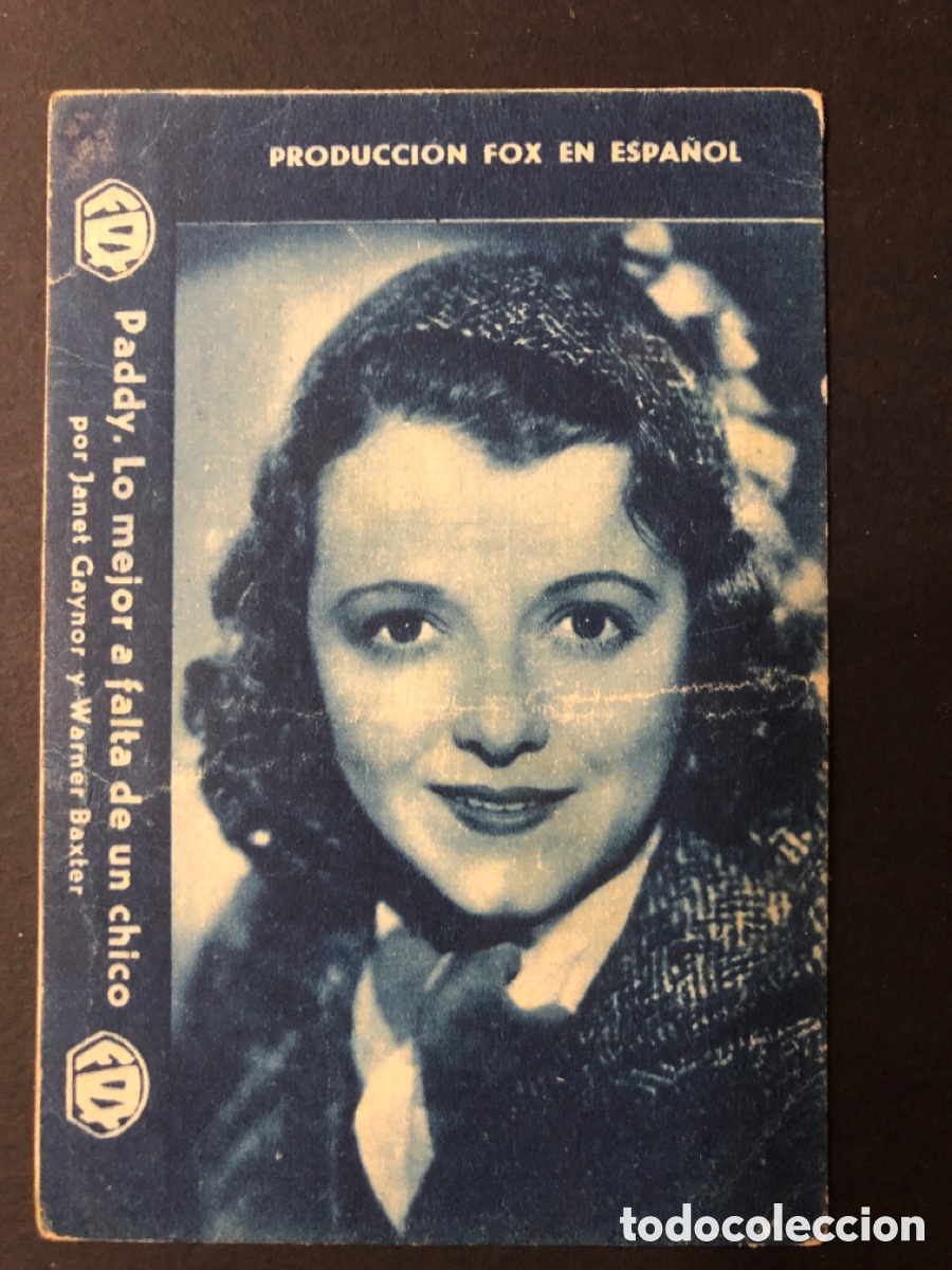  Foglietti di film di film antichi di cinema: Programa paddy lo mejor a falta de un chico janet Gaynor con publicidad cine espa&ntilde;a A11