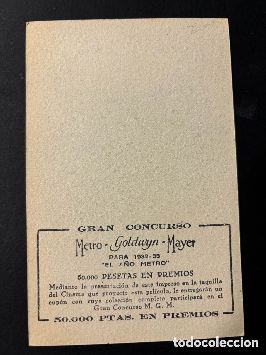 Cine: Programa tarjeta MGM lejos de broadway john Gilbert A11 - Foto 2