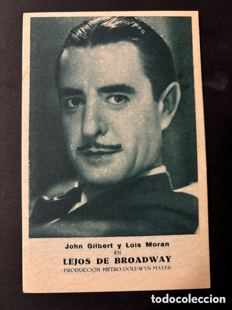 Cine: Programa tarjeta MGM lejos de broadway john Gilbert A11 - Foto 1