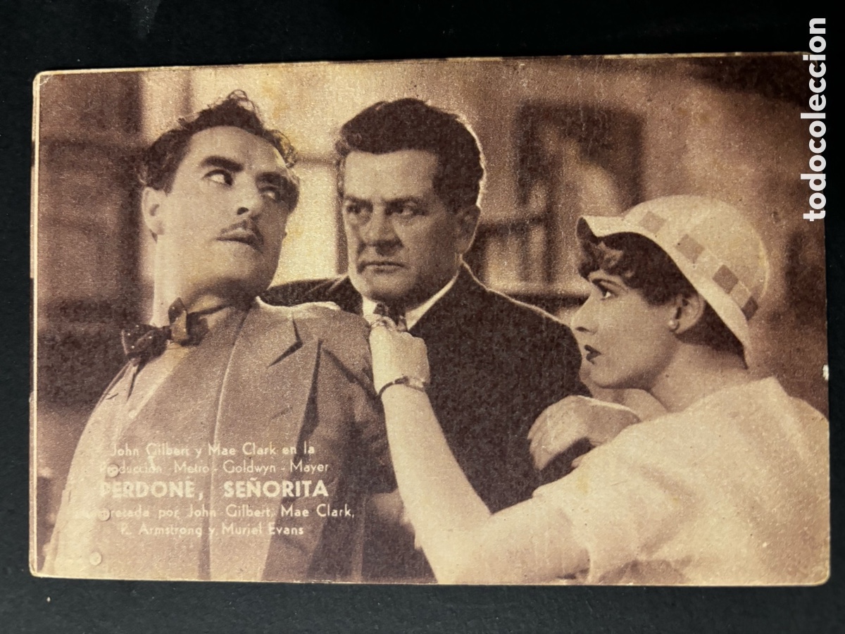 Cine: Programa tarjeta MGM perdone se&ntilde;orita john Gilbert A11 - Foto 1