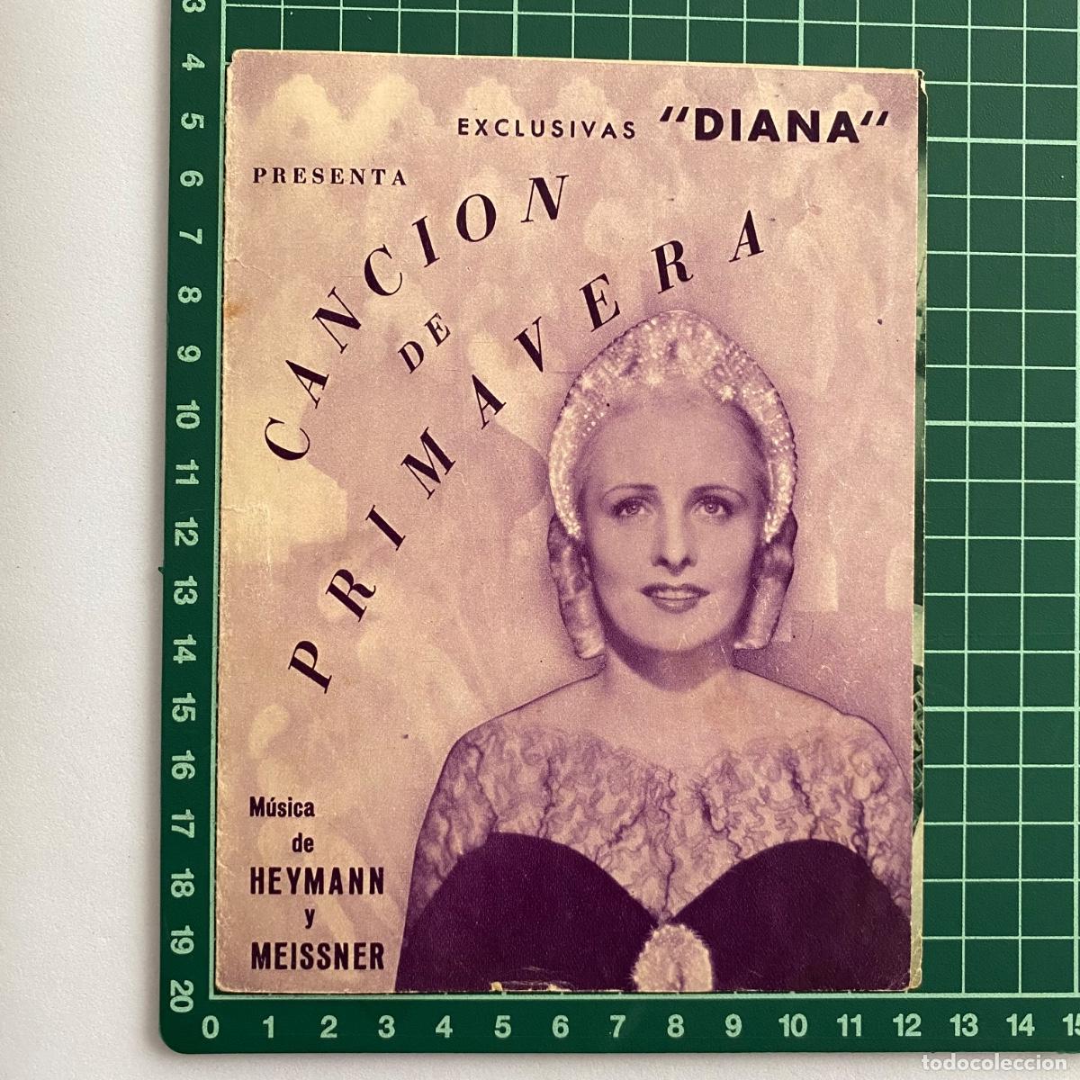 Cine: Programa de cine folleto de mano pelicula Cancion de primavera Capitol