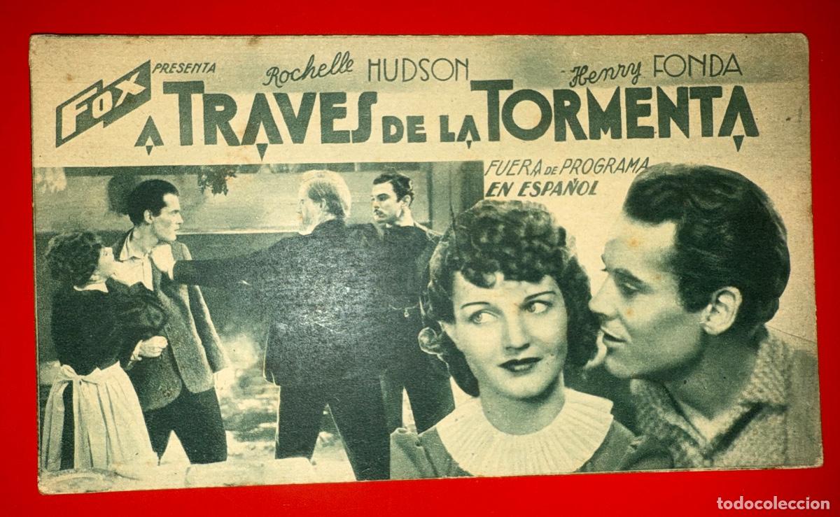 Cine: PROGRAMA DE CINE A TRAV&Eacute;S DE LA TORMENTA, ROCHELLE HUDSON,HENRY FONDA A&Ntilde;OS 30&acute;S