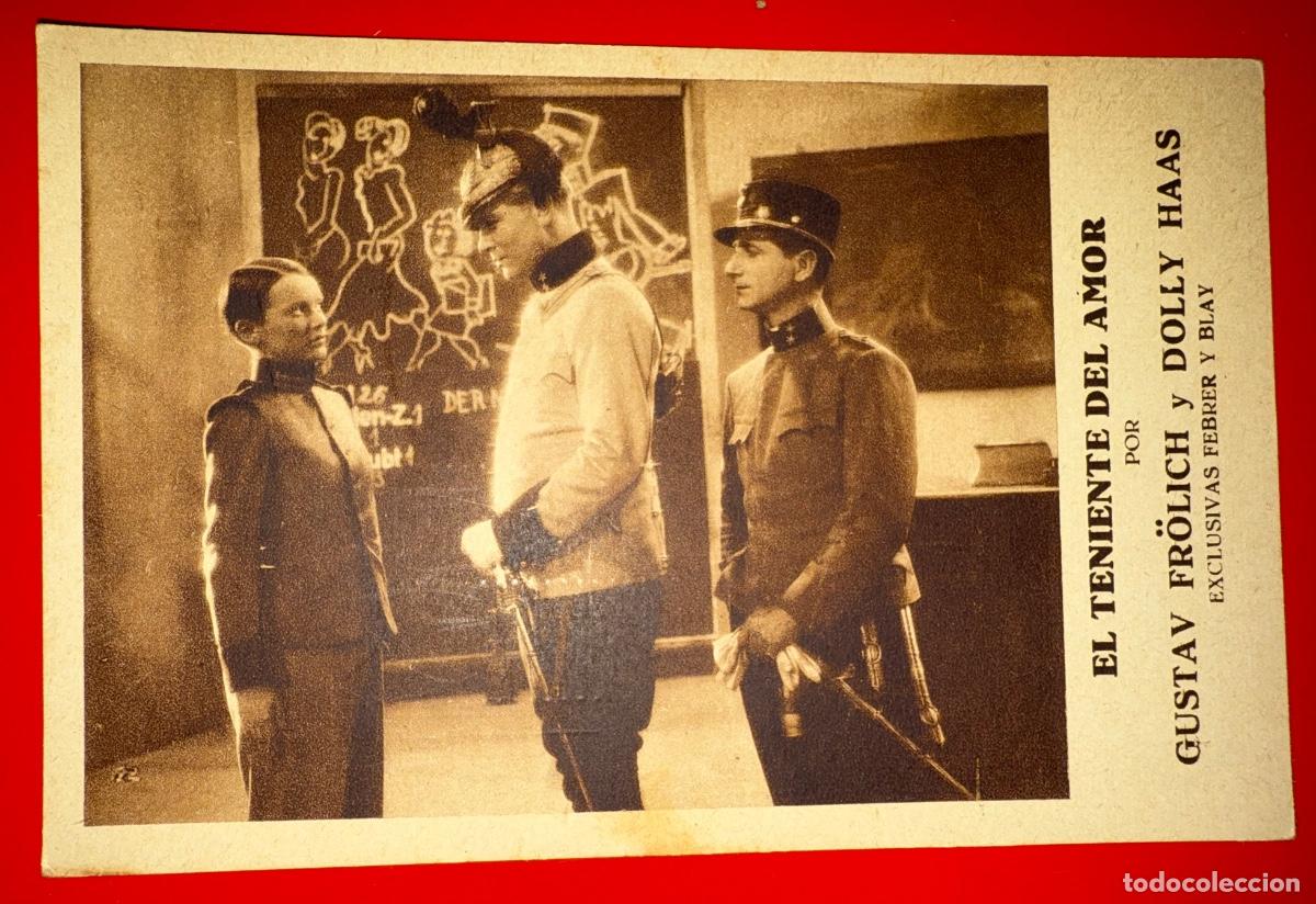 Cine: PROGRAMA DE CINE, TARJETA POSTAL, EL TENIENTE DEL AMOR, GUSTAV FR&Ouml;LICH, DOLLY HAAS, A&Ntilde;OS 30&acute;S