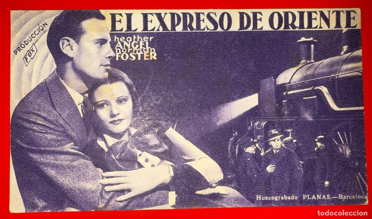 Cine: PROGRAMA DE CINE EL EXPRESO DE ORIENTE, HEATHER ANGEL, NORMAN FOSTER,A&Ntilde;OS 30&acute;S