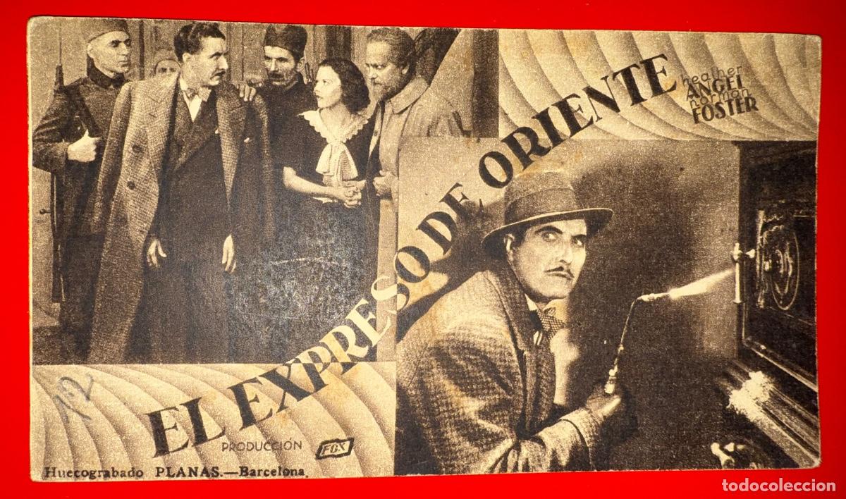 Cine: PROGRAMA DE CINE EL EXPRESO DE ORIENTE, HEATHER ANGEL, NORMAN FOSTER,A&Ntilde;OS 30&acute;S