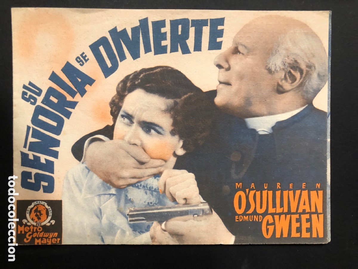 Cine: Programa su se&ntilde;or&iacute;a se divierte Maureen o,sullivan con publicidad excelsior cinema A10