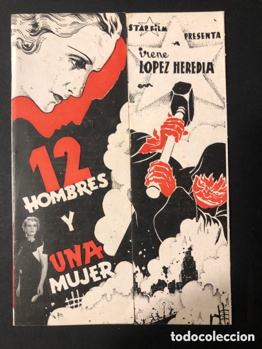 Cine: Programa 12 hombres y una mujer irene L&oacute;pez heredia con publicidad sal&oacute;n circo victoria A10