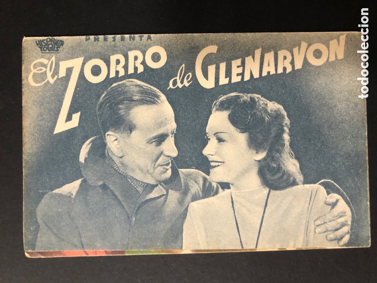 Cine: Programa el zorro de Glenarvon olga tschechowa con publicidad empresa las arenas barcelona A10