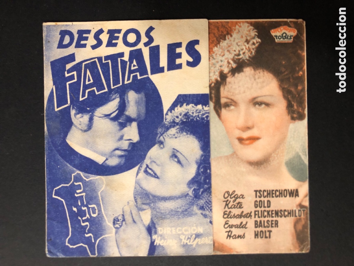 Cine: Programa deseos fatales olga tschechowa con publicidad cine numancia A10