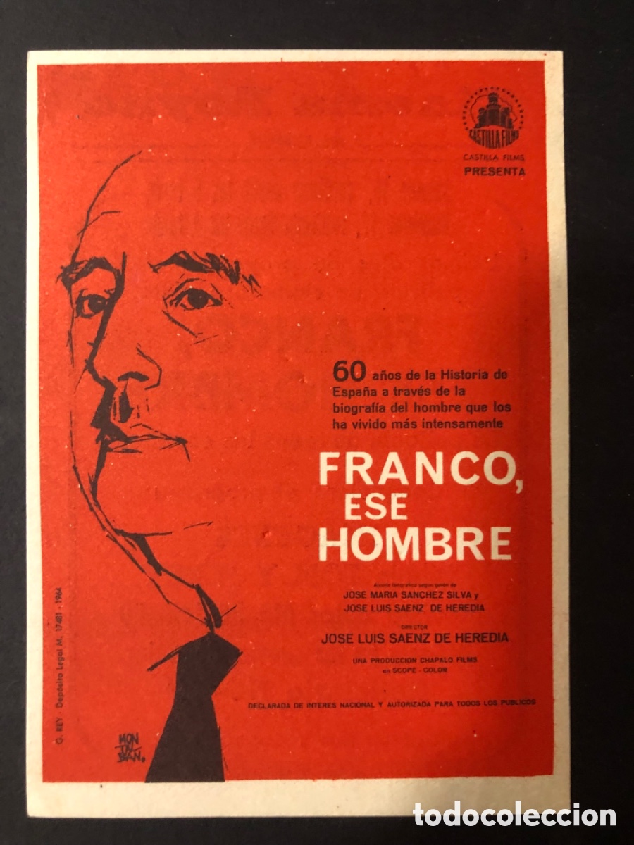 Cine: Programa franco ese hombre con publicidad cinema Reyno alcira A10