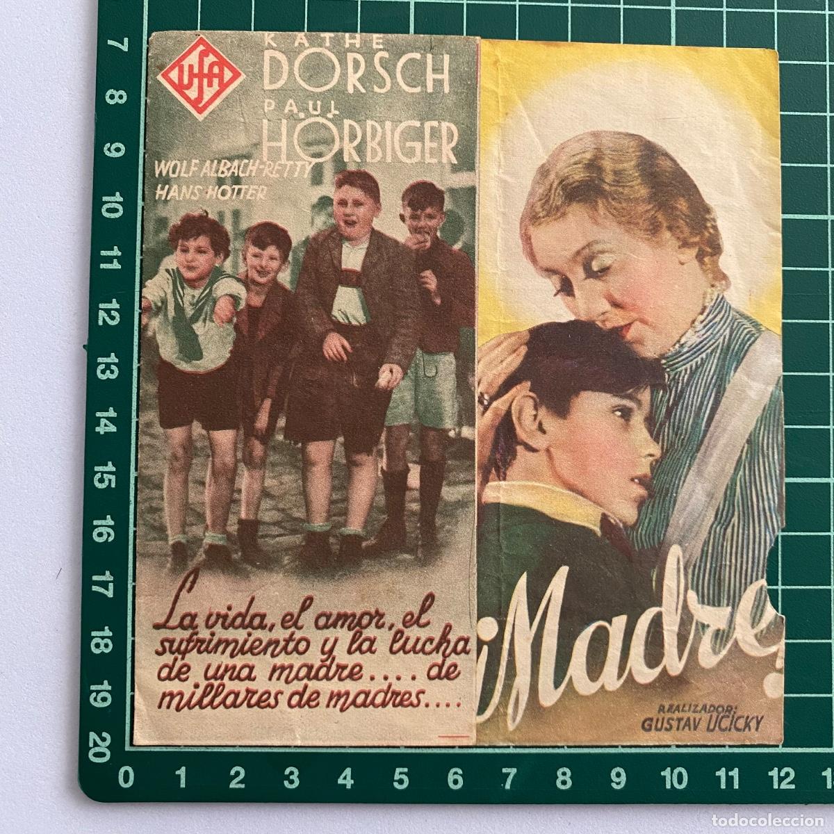 Cine: Programa de cine folleto de mano pelicula Madre Tamberlick