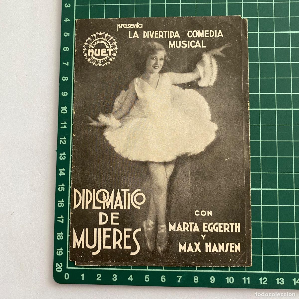 Cine: Programa de cine folleto de mano pelicula Diplomatico de mujeres Capitol 1934