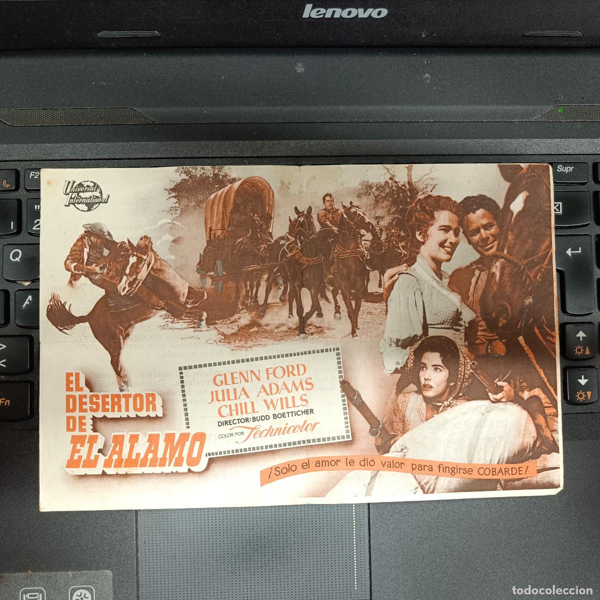 Cine: PROGRAMA DE MANO EL DESERTOR DE EL ALAMO. - Foto 1