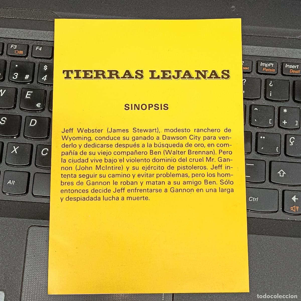 Cine: PROGRAMA DE MANO TIERRAS LEJANAS. - Foto 2