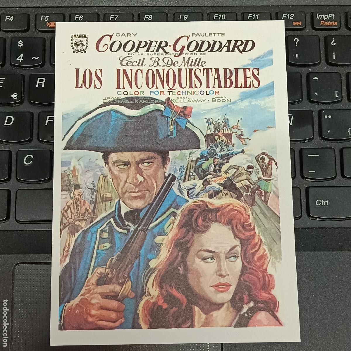 Cine: PROGRAMA DE MANO LOS INCONQUISTABLES. GARY COOPER. - Foto 1