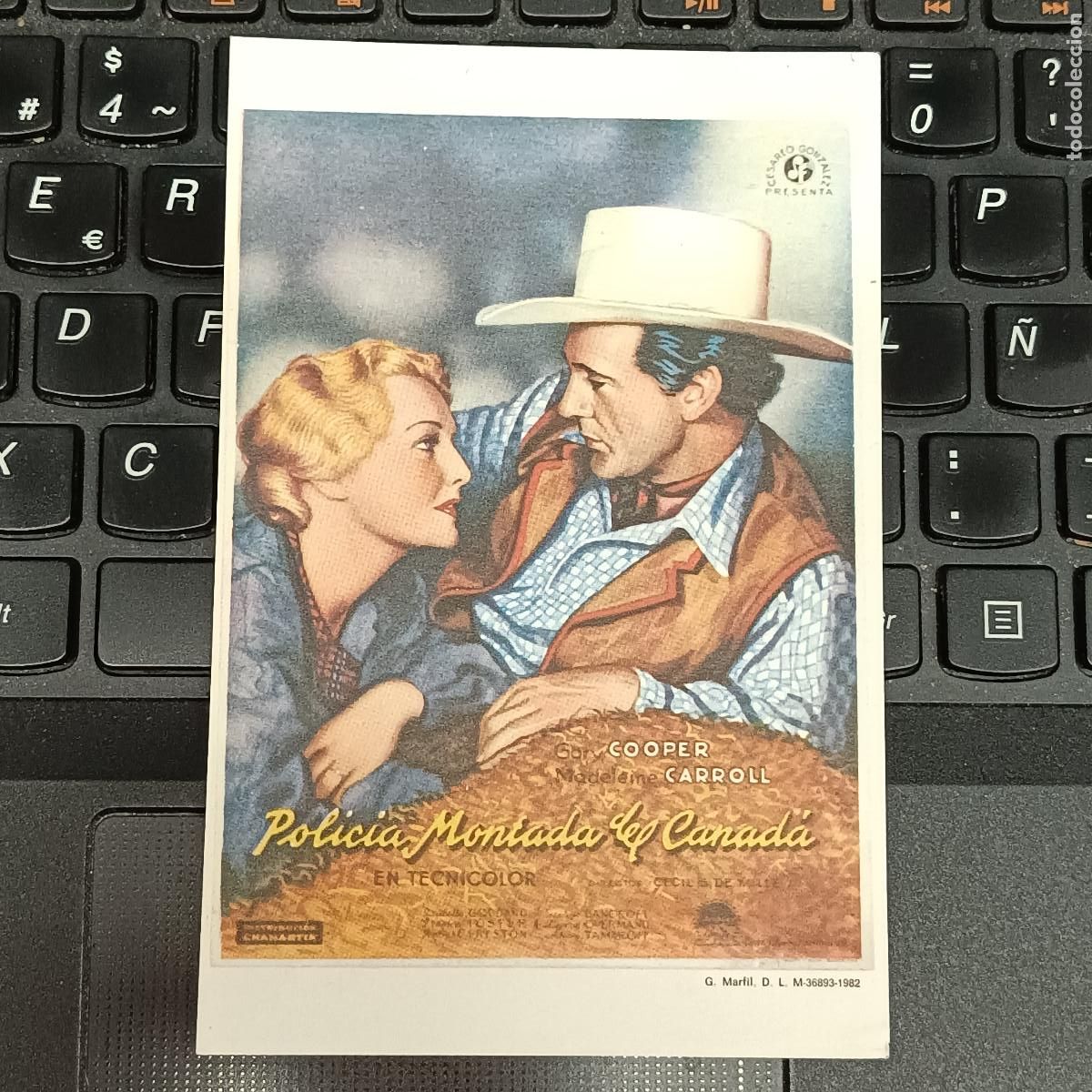Cine: PROGRAMA DE CINE POLICIA MONTADA DE CANADA. GARY COOPER. - Foto 1