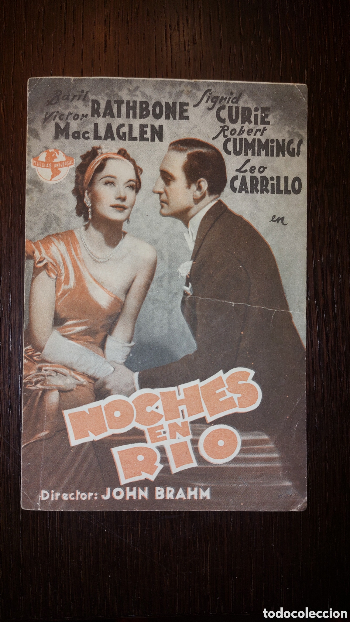 Cine: Programa doble Noches en Rio, Basil Rathbone, , Universal, Teatro Chap&iacute; - Foto 1