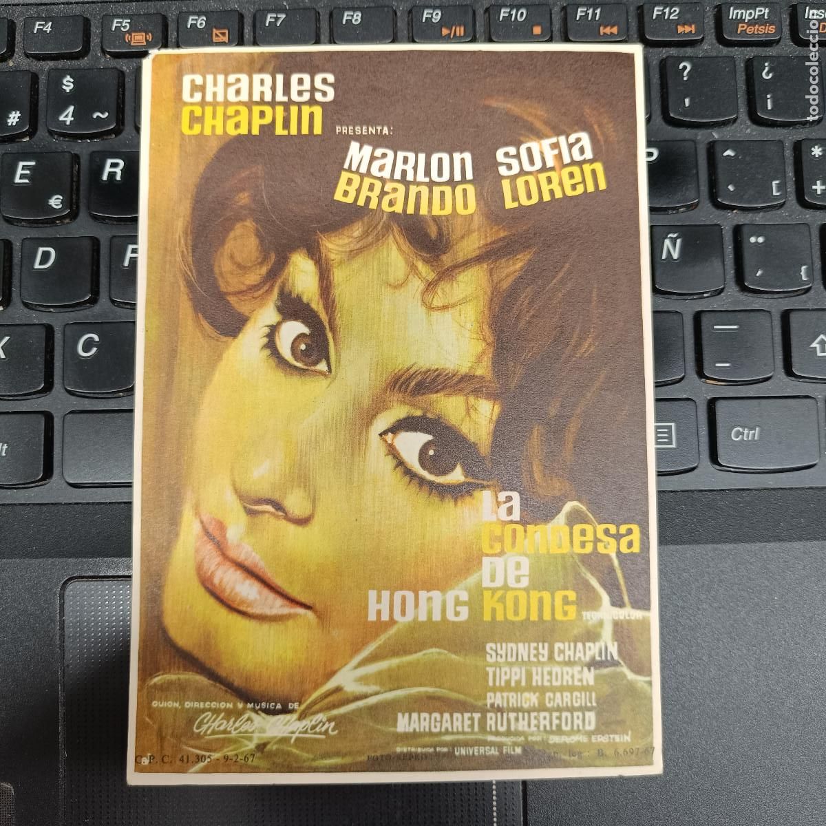 Cine: PROGRAMA DE MANO LA CONDESA DE HONG KONG. - Foto 1