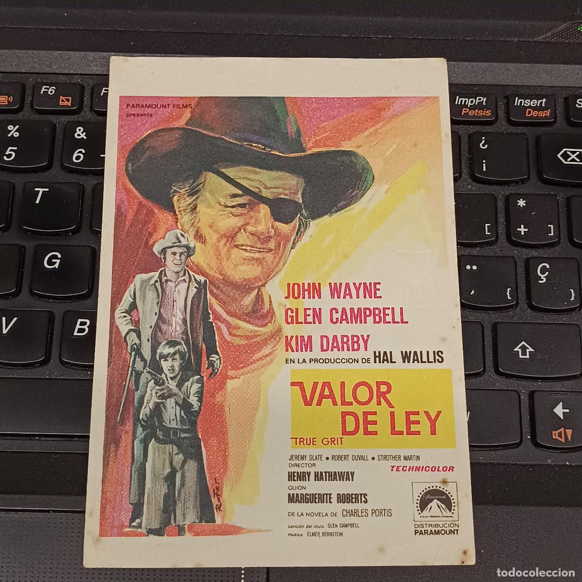 Cine: PROGRAMA DE MANO DE CINE VALOR DE LEY. - Foto 1