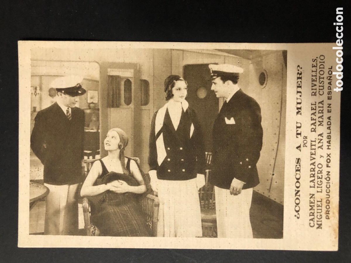 Cine: Programa conoces a tu mujer Carmen larrabeiti Rafael Rivelles publicidad sala Edison Figueras A10