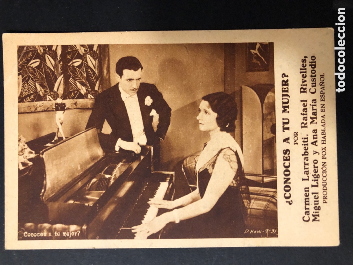 Cine: Programa conoces a tu mujer Carmen larrabeiti Rafael Rivelles publicidad cine alkazar cordoba A10