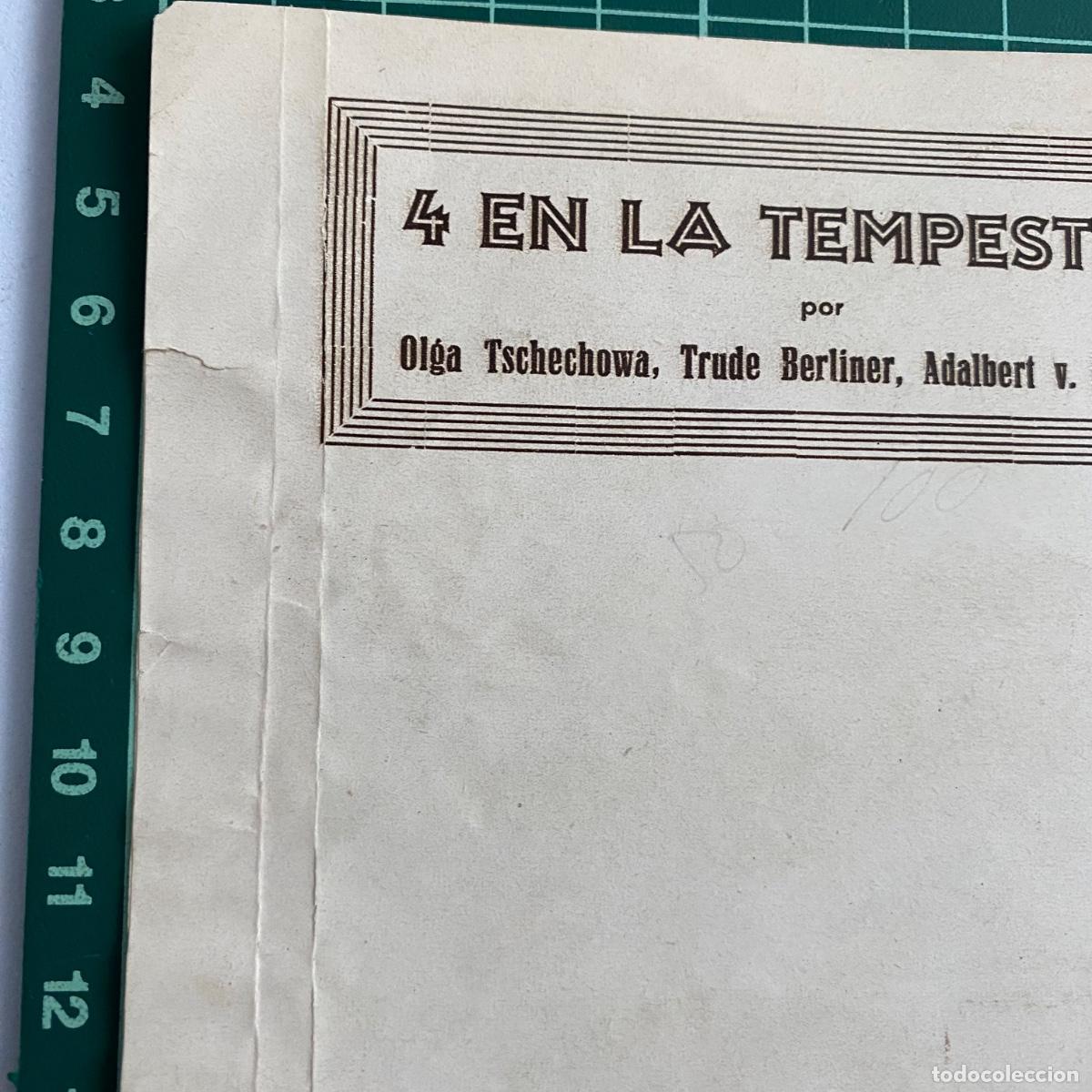 Cine: Programa de cine folleto de mano pelicula 4 en la Tempestad - Foto 3