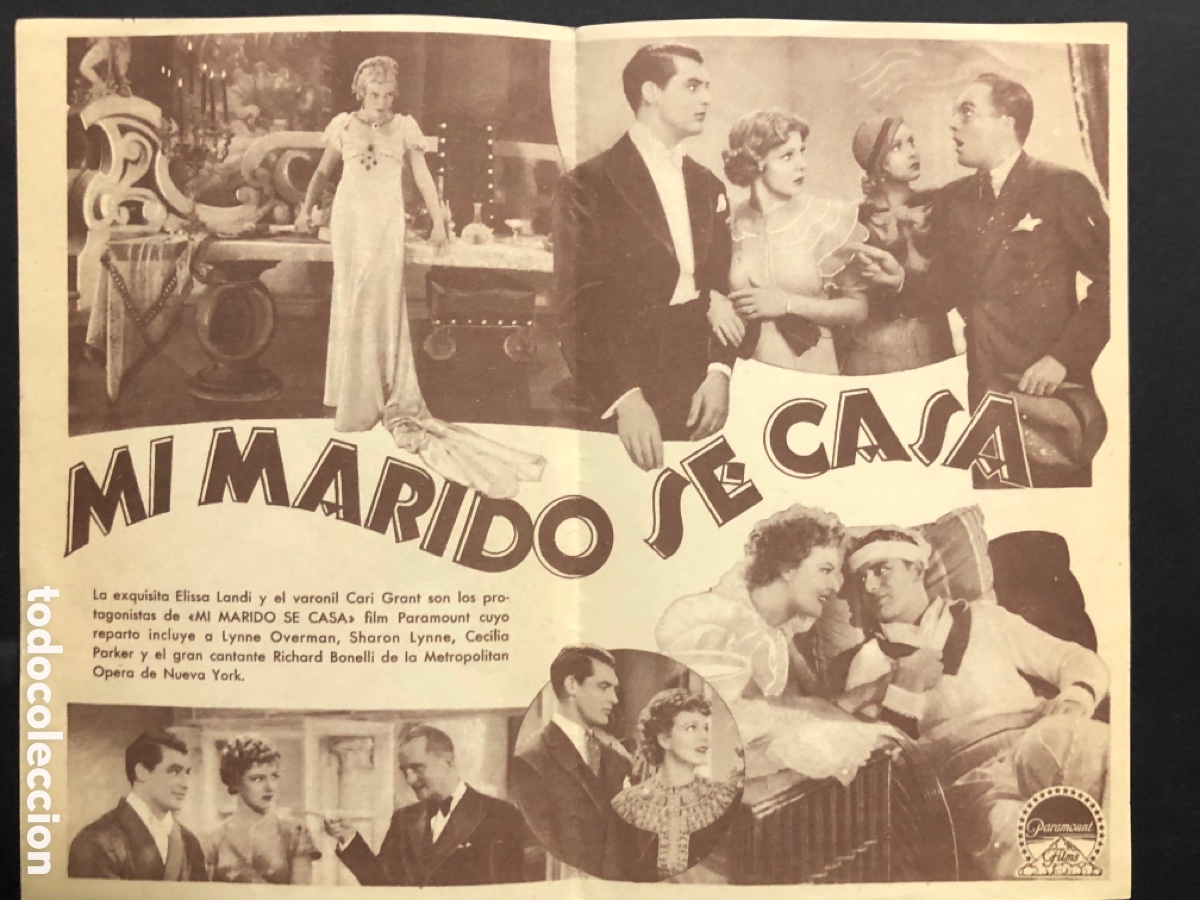 Cine: Programa paramount mi marido se casa Elissa landi Cary Grant A10 - Foto 2