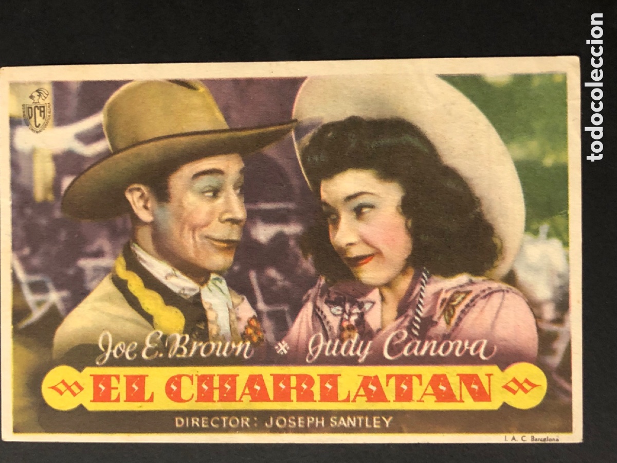 Cine: Programa el charlat&aacute;n Joe E Brown con publicidad teatro camaron Segorbe A10 - Foto 1