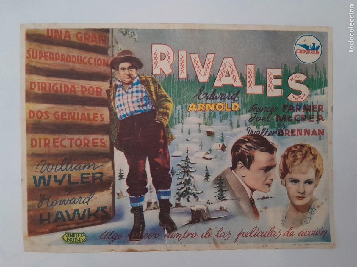 Cine: FOLLETO DE MANO SIMPLE RIVALES CINE PRINCIPAL GRANOLLERS FM1 RV