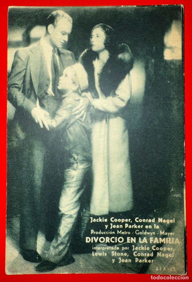 Cinema: PROGRAMA DE CINE, DIVORCIO EN LA FAMILIA, JACKIE COOPER, JEAN PARKER, A&Ntilde;OS 30&acute;S