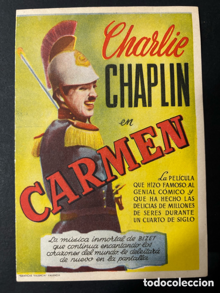 Cine: Programa Carmen charles charlie chaplin A10 - Foto 1
