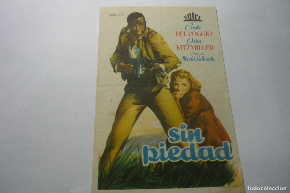 Cinema: PROGRMA SIN PIEDAD .- PUBLICIDAD CINE TOMAS .-SAN BARTOLOME