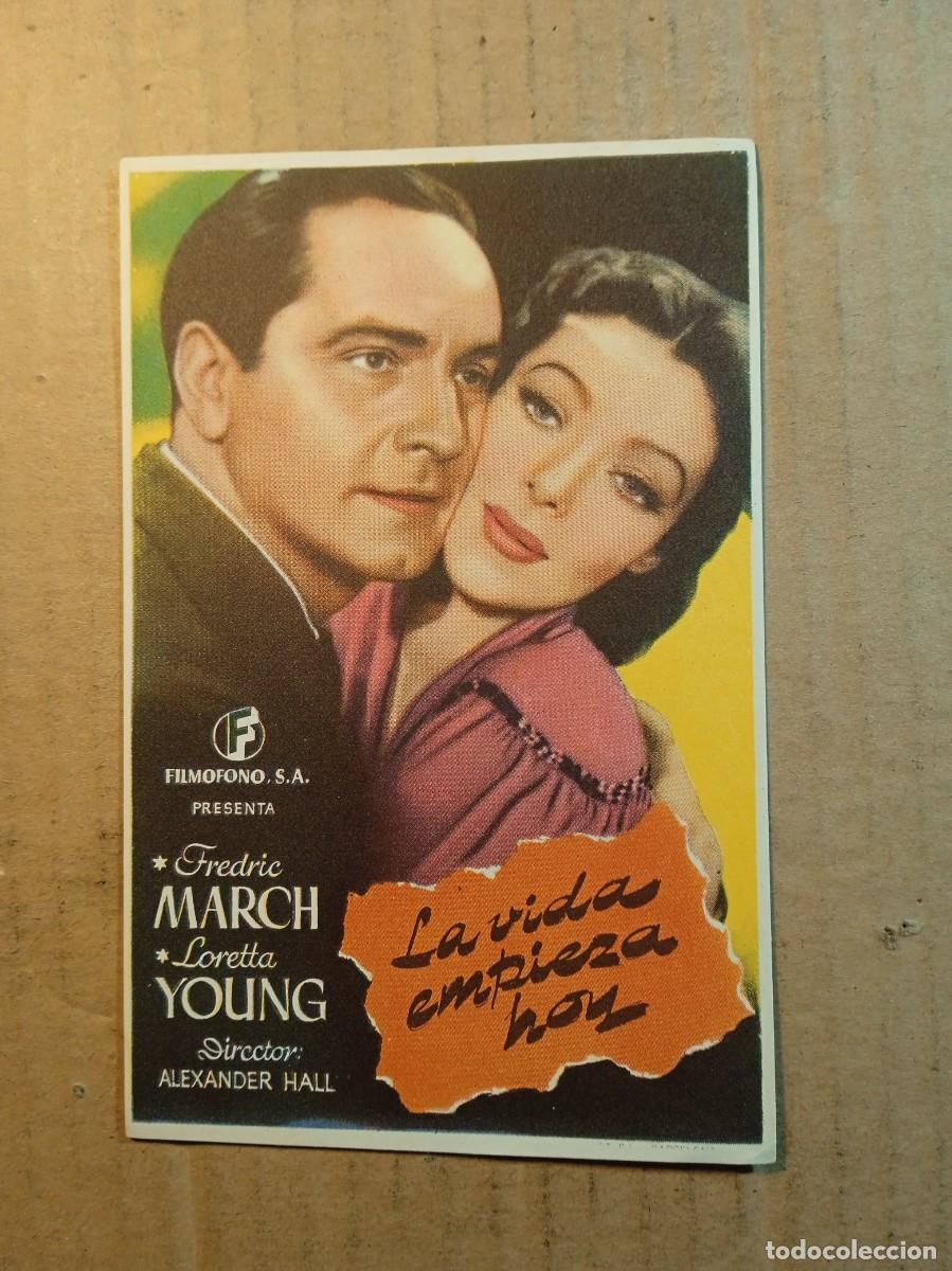 Cinema: FOLLETO DE MANO DE LA PELICULA LA VIDA EMPIEZA HOY