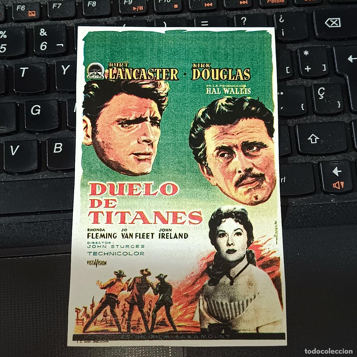 Cine: PROGRAMA DE CINE DUELO DE TITANES. BURT LANCASTE KIRK DOUGLAS. - Foto 1