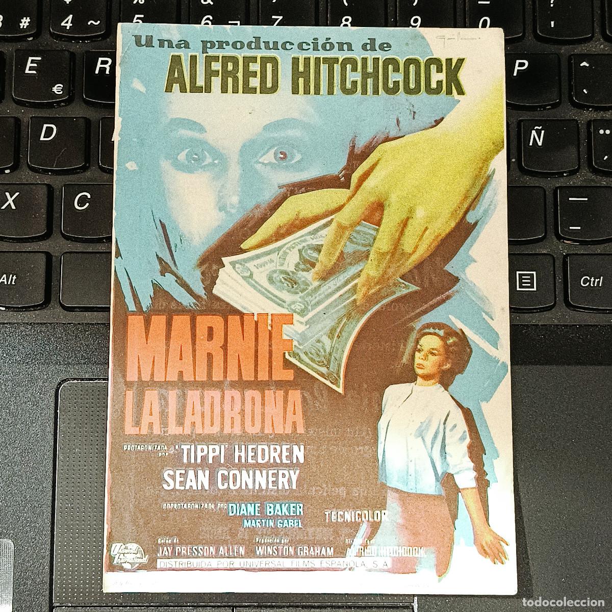 Cine: PROGRAMA DE CINE MARNIE LA LADRONA. ALFRED HITCHCOCK. - Foto 1