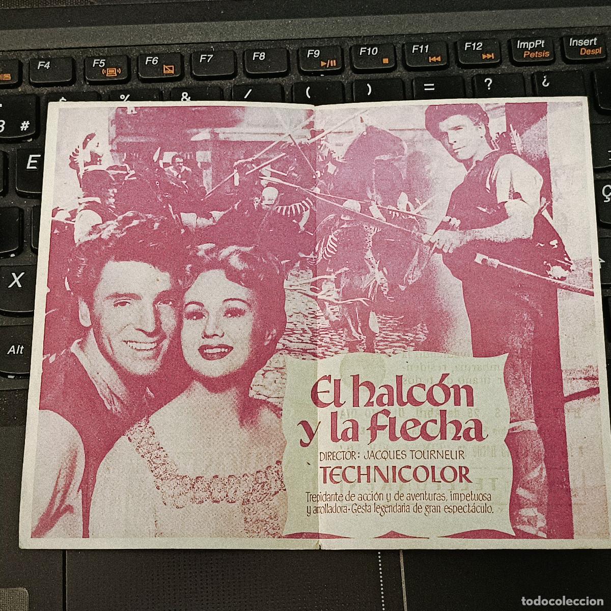 Cine: PROGRAMA DE CINE EL HALCON Y LA FLECHA. BURT LANCASTE VIRGINIA MAYO. - Foto 2