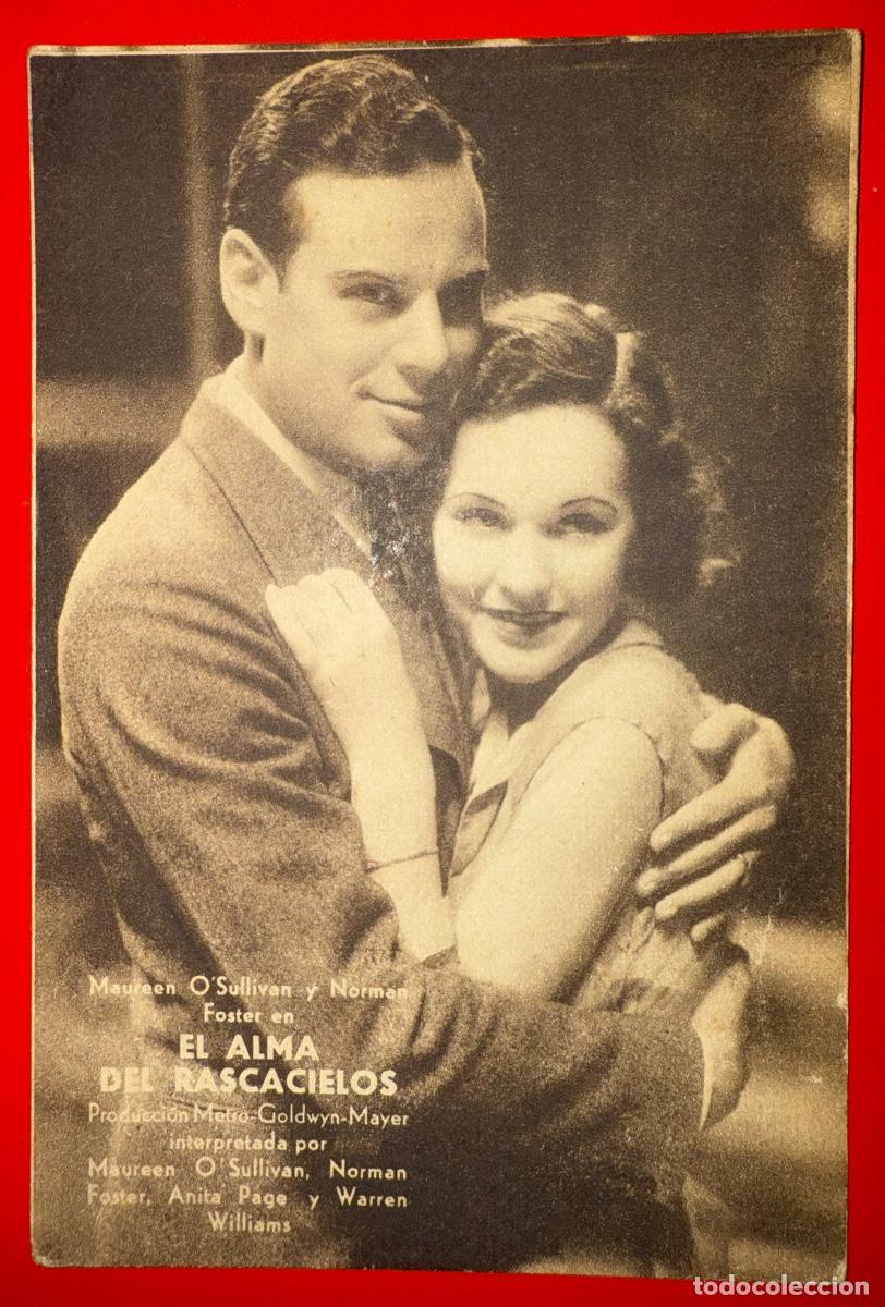 Cinema: PROGRAMA CINE EL ALMA DEL RASCACIELOS, MAUREEN O&acute;SULLIVAN, ANITA PAGE, A&Ntilde;OS 30&acute;S