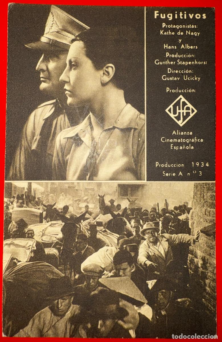 Cinema: PROGRAMA CINE CON PUBLICIDAD FUGITIVOS, KATHE DE NAGY, HANS ALBERT, A&Ntilde;OS 30&acute;S