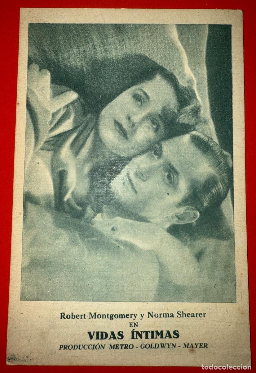 Cinema: PROGRAMA CINE VIDAS &Iacute;NTIMAS , ROBERT MONTGOMERY, NORMAN SHEARER, A&Ntilde;OS 30&acute;S