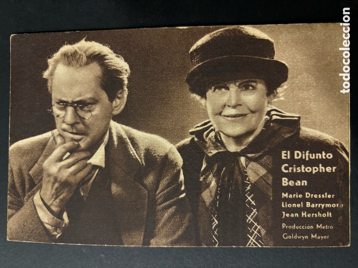 Cinema: Programa el difunto cristopher Bean Marie Dressler publicidad cine l&iacute;rico Palma de mallorca A10