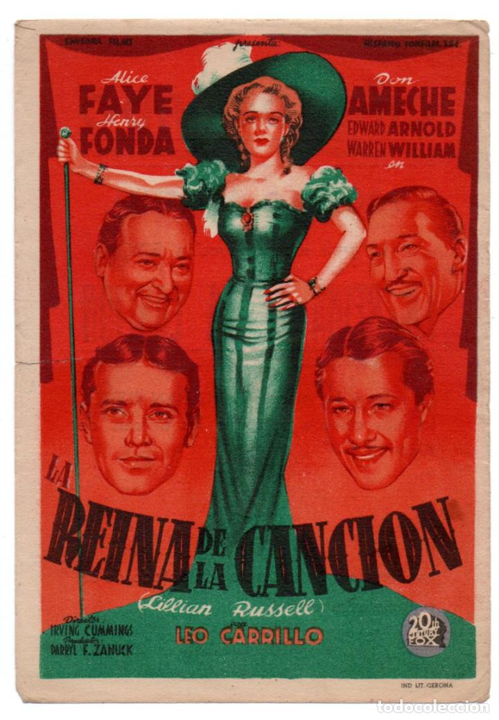 Kino: LA REINA DE LA CANCI&Oacute;N - ALICE FAYE, HENRY FONDA, DON AMACHE - CINE DORADO