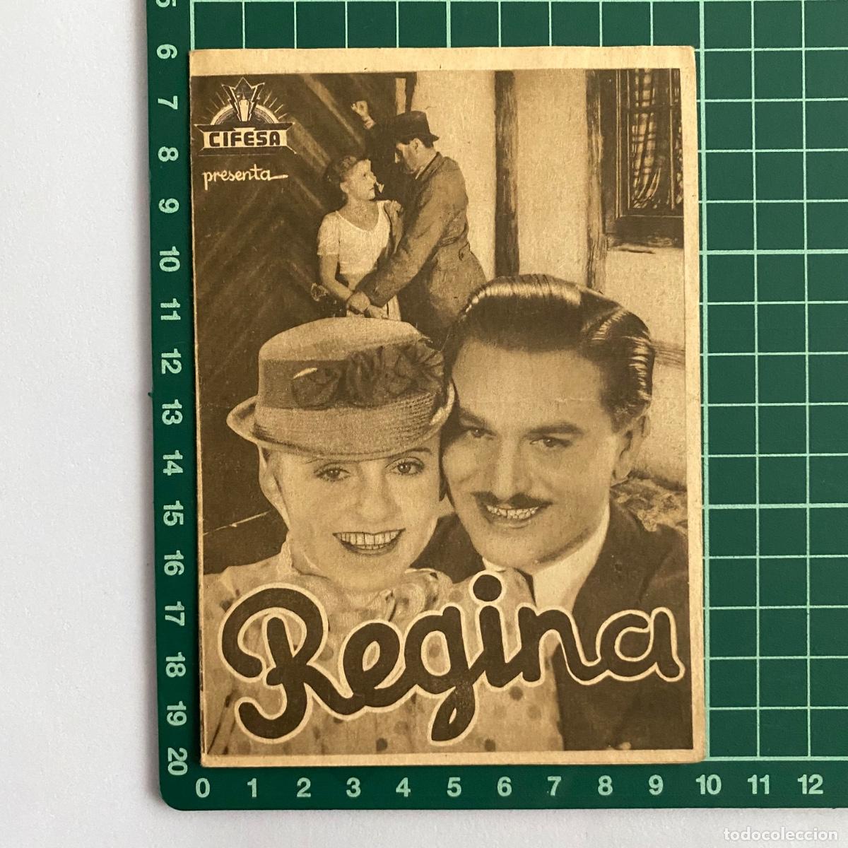 Kino: Programa de cine folleto de mano pelicula Regina