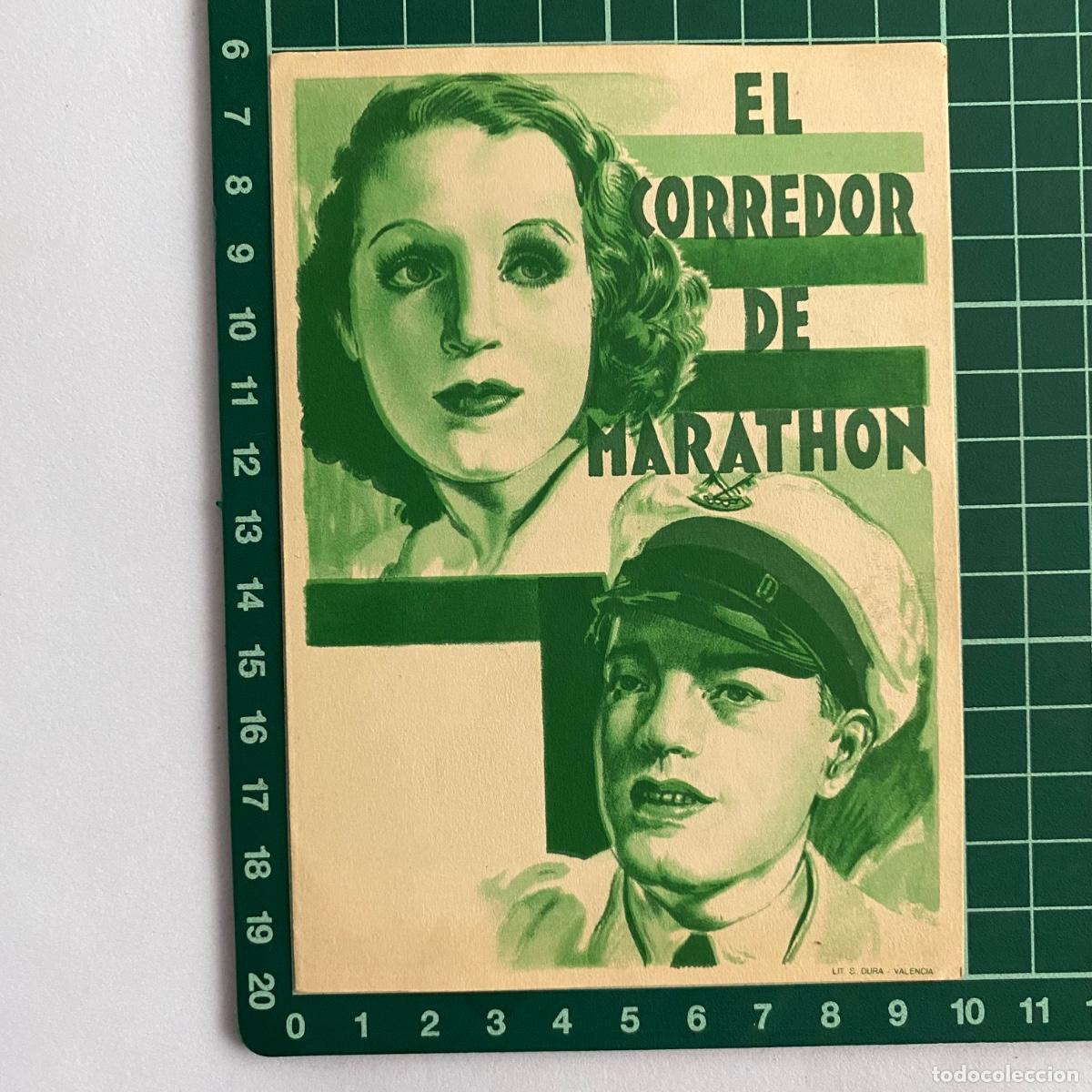 Cine: Programa de cine folleto de mano pelicula El corredor de Marathon - Foto 1