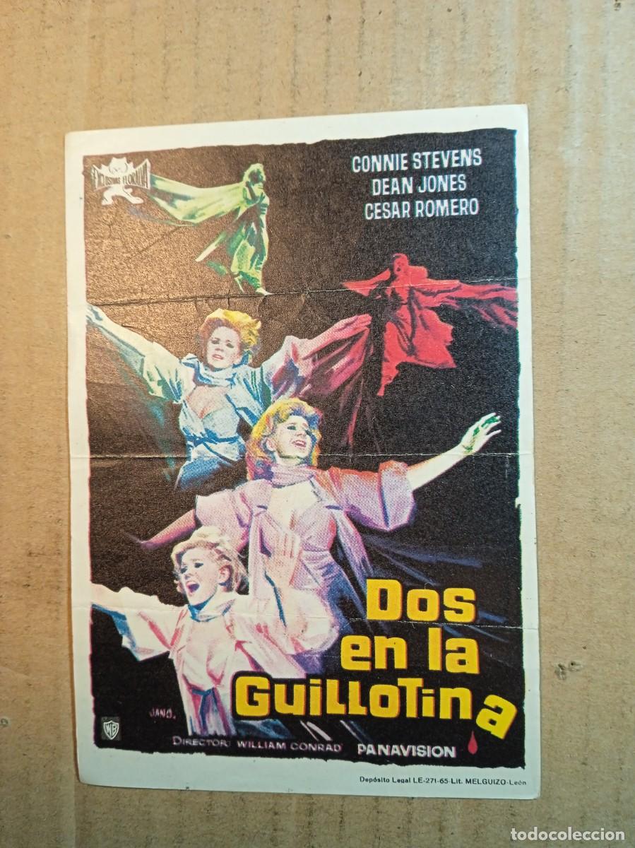 Kino: FOLLETO DE MANO DE LA PELICULA DOS EN LA GUILLOTINA