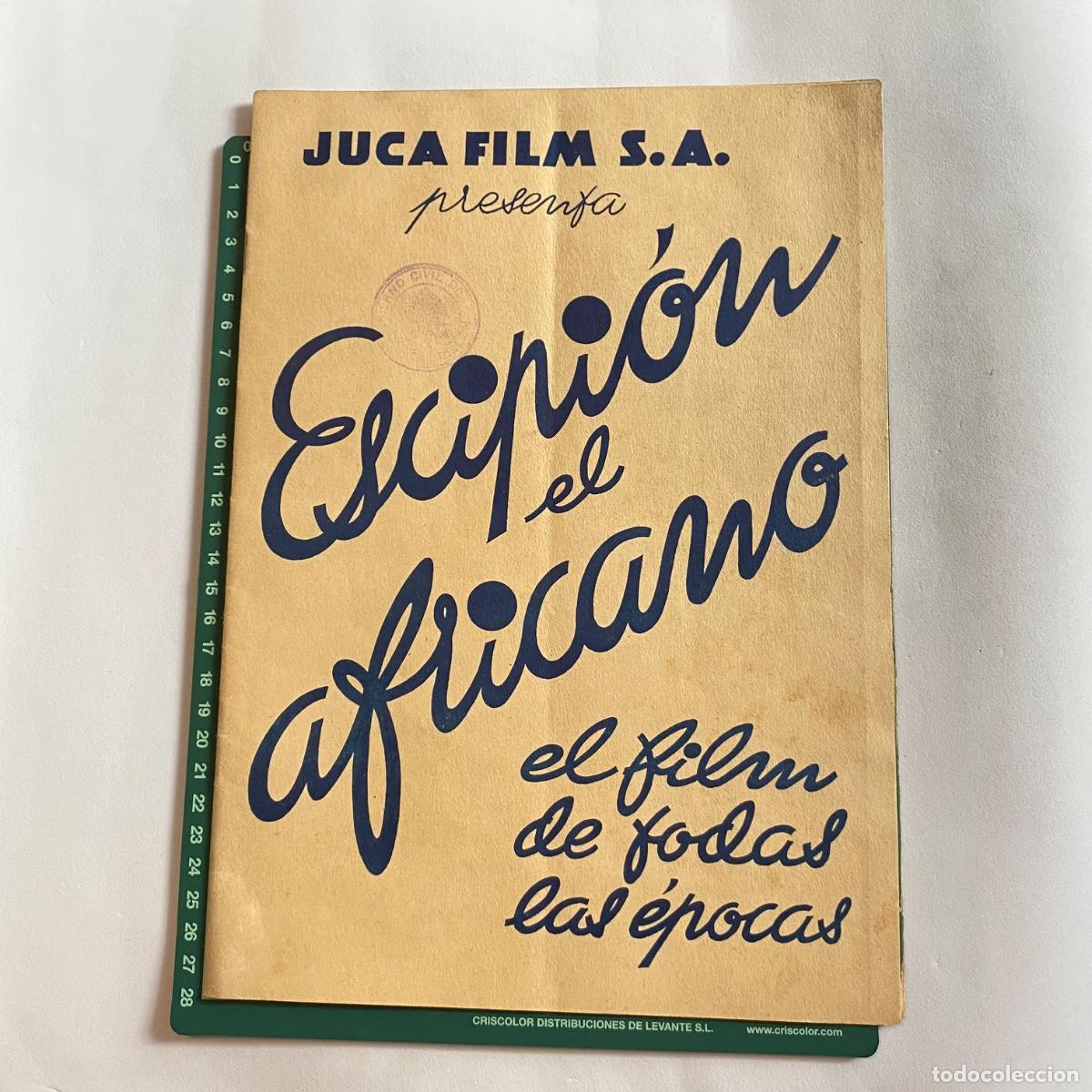 Kino: Programa de cine folleto de mano pelicula Escipion el africano